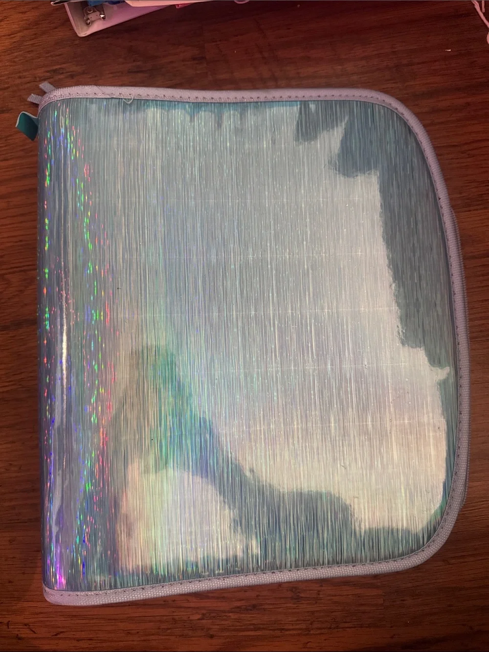Holographic Light Blue 2” Binder Case C1.Bk.RM3